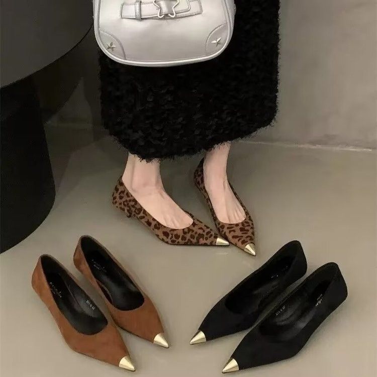 Scarpe da donna con tacco a spillo, tacco a spillo, tacco alto, stile gattino, stile francese, scarpe con gonna profumata_voghion.com