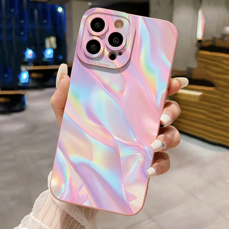 Aurora Gradient Phone Case For Xiaomi Redmi 13 4G 12C 13C 14C Note 14 13 12 11 10 Pro Plus 11S 12S 10S Soft Silicone Cover Funda_voghion.com