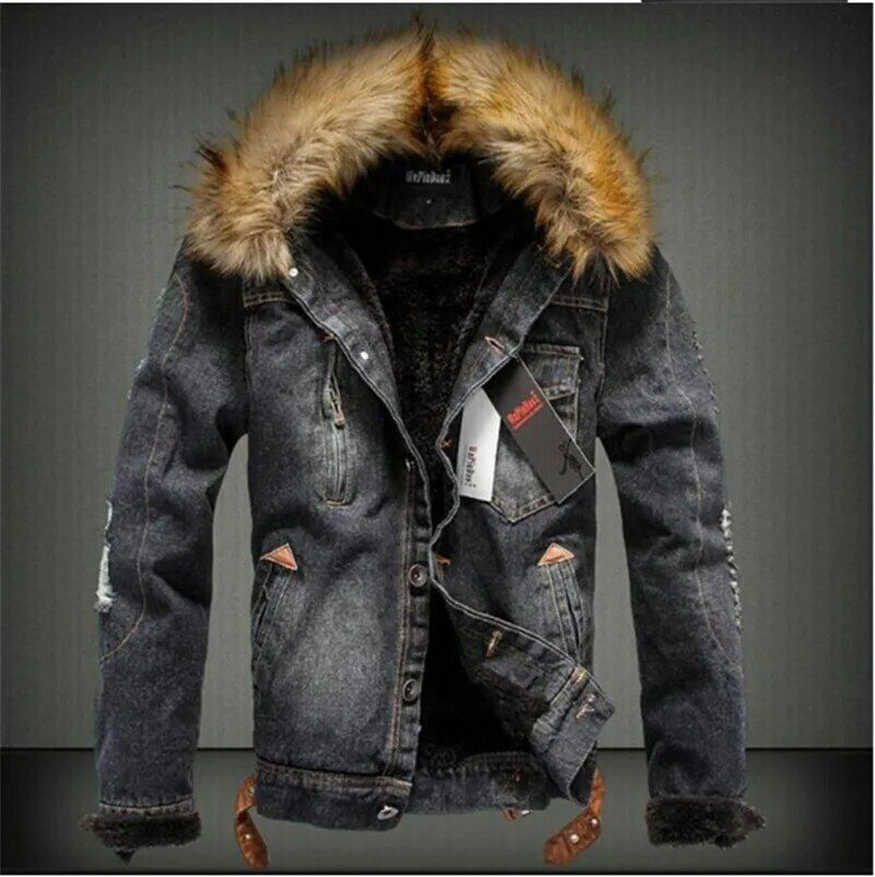 2024 New Men Jeans Jacket And Coats Denim Thick Warm Winter Outwear S-4XL LBZ21_voghion.com
