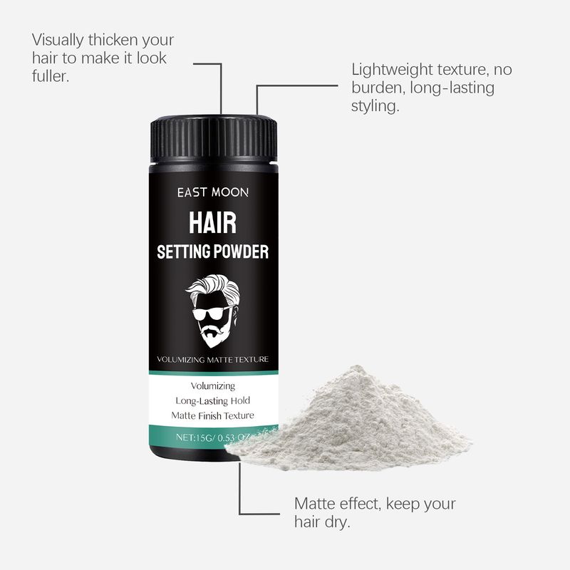 East Moon Matte Powder für Herren, Lazy Volumizing High Crown, erfrischendes Haarstyling_voghion.com
