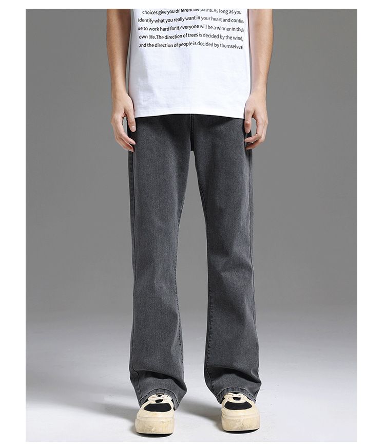 Vintage Washed Bootcut Jeans For Men – Distressed Tapered Denim Pants With Muddy Finish (S-3XL, 7 Colors, Mid-Rise Straight Leg)_voghion.com