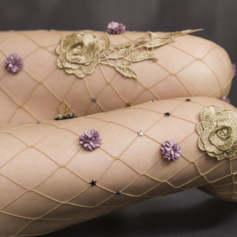 2025d Sexy Strass Fischnetz Große Kleine Mesh Strumpfhosen Strümpfe Dessous_voghion.com