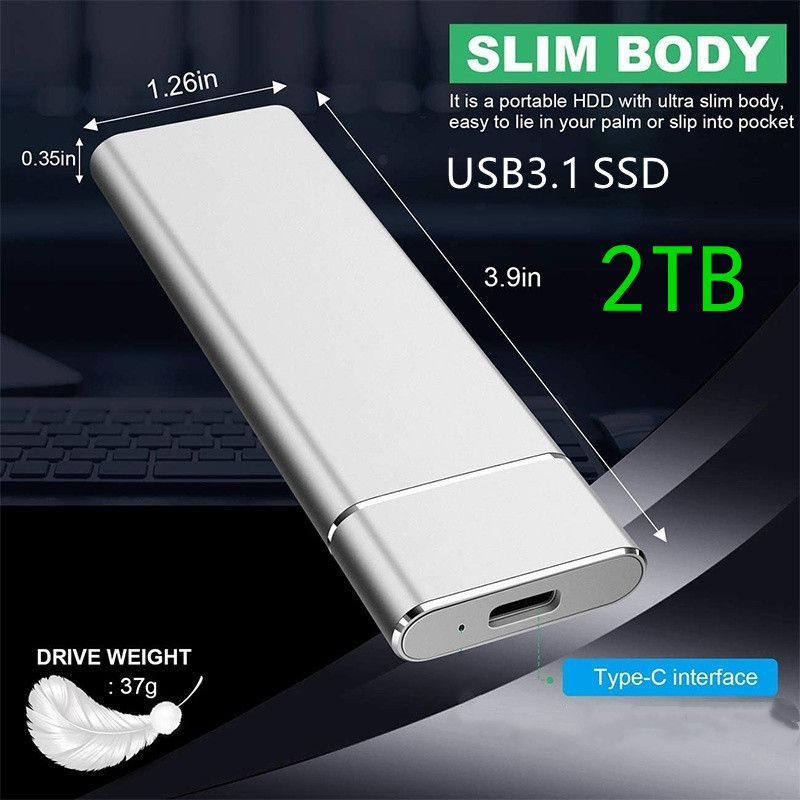 Externe Hochgeschwindigkeits-SSD-Festplatte 1 TB, 2 TB, 4 TB, 6 TB, 8 TB, 16 TB, Mini-Erweiterungs-Upgrade, Solid-State-Laufwerk_voghion.com