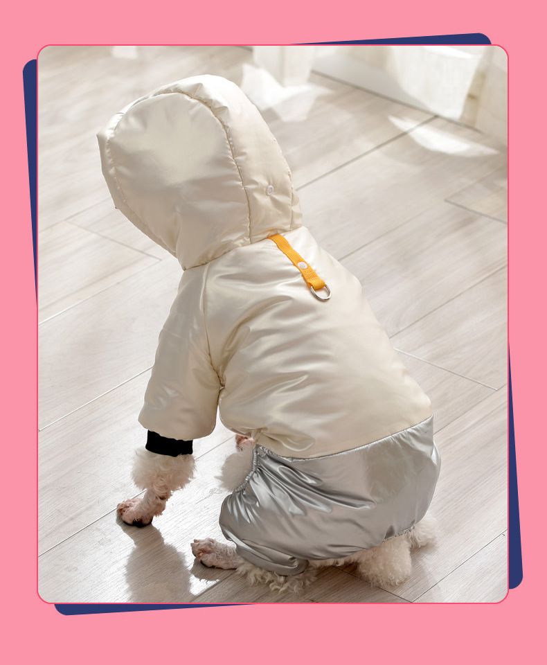 Ropa para mascotas Abrigo acolchado impermeable y resistente al viento para perros Ropa cálida para perros Abrigo acolchado de cuatro patas para mascotas_voghion.com