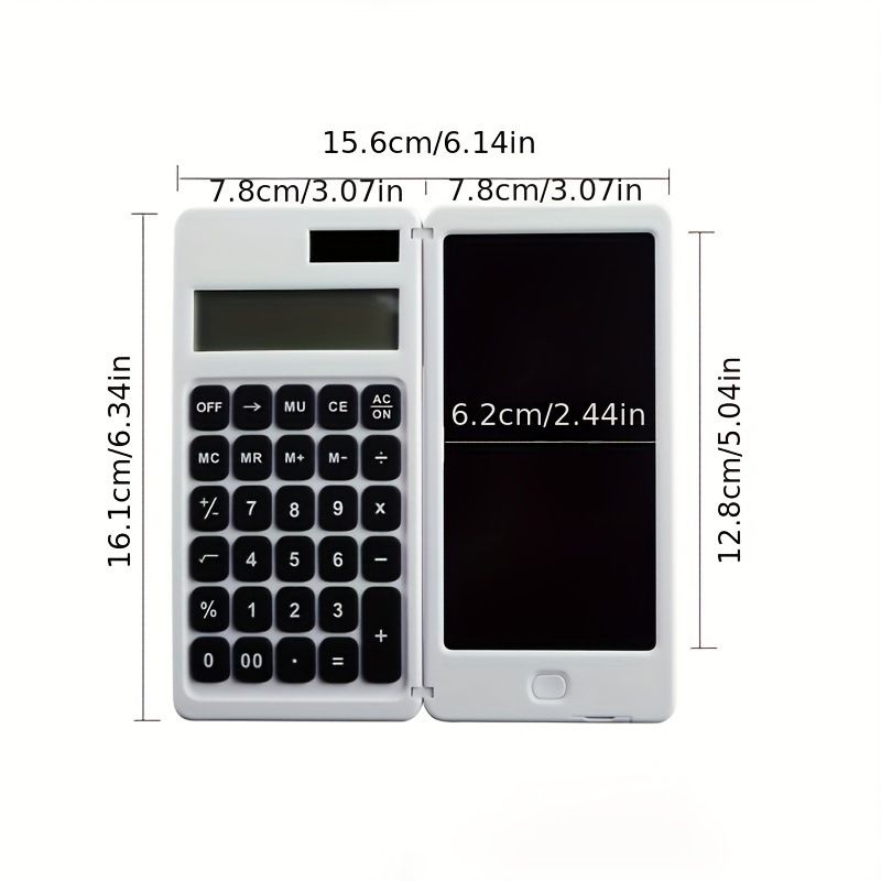 Creative Solar Calculator Handwriting Board Folding Portable Student Electronic Calculator Office_voghion.com