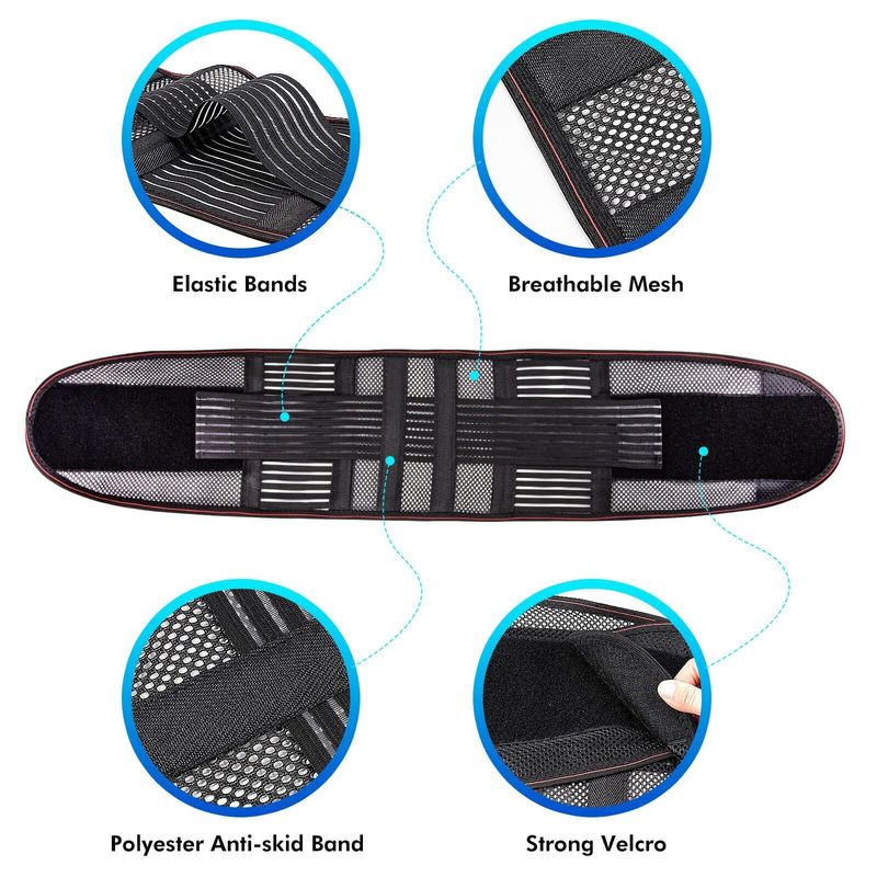 ŽHAVÝ dolní výron ischiasu terapie bolesti práce muži ženy zádová ortéza pasu opěrný pás_voghion.com