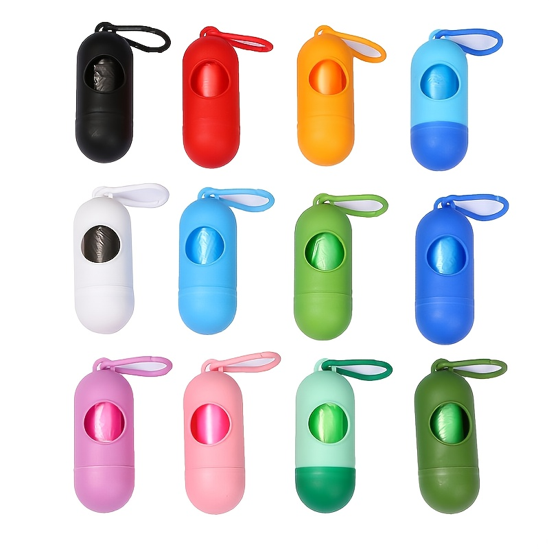 Eco-Friendly Dog Poop Bags With Dispenser And Leash Clip - Mildly Scented And Degradable For Easy Cleanup_voghion.com