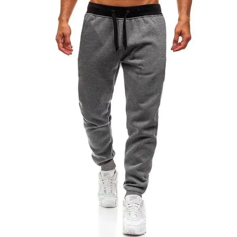 2024 High-End-Herrenmode Print Casual Einfarbig Täglich Slim-Fit Jogginghose Jogginghose Seitentasche Elastischer Komfort_voghion.com