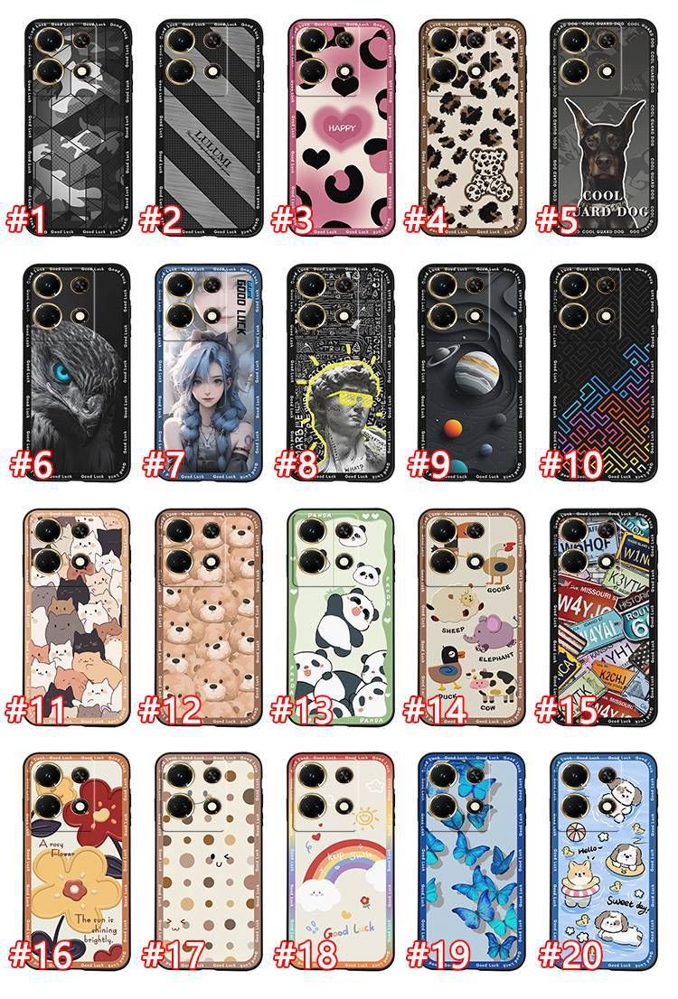 TechGlobe compatibile con Infinix Note30 VIP/X6710 Custodia per telefono rossa con bordo completo per uomini e donne, divertente e creativa._voghion.com