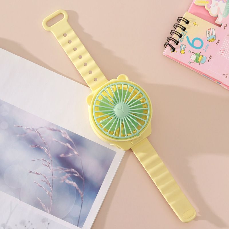 Orologio da polso per bambini in stile celebrità di Internet, mini ventilatore tascabile portatile da esterno con batteria a secco_voghion.com