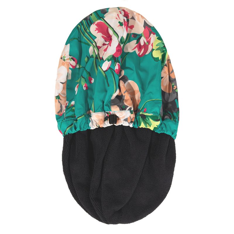 touca de banho touca de cabelo seco touca adulta estampada elástica fivela ajustável camada dupla à prova d'água tamanho grande touca de dormir_voghion.com