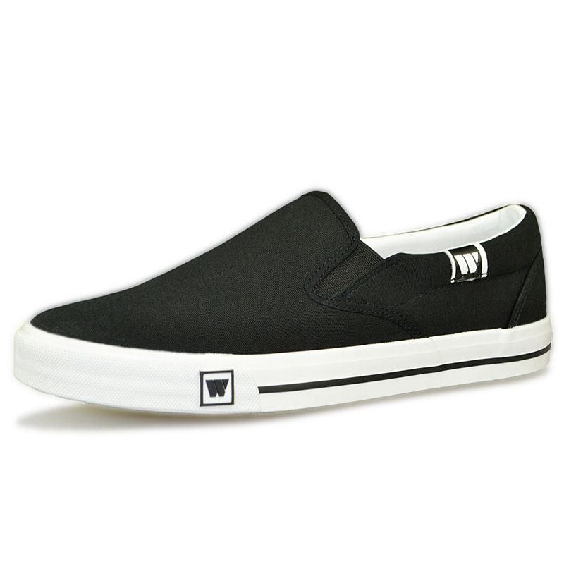 Scarpe casual da uomo Huili Canvas, coreane, con suola piatta, traspiranti, tinta unita, comode e comode, WXY_voghion.com