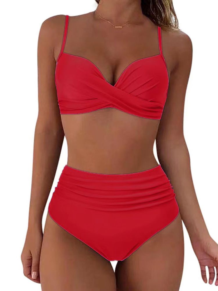 Vêtements pour femmes Maillot de bain deux pièces Maillot de bain bikini sexy Maillot de bain deux pièces pour vacances à la plage_voghion.com