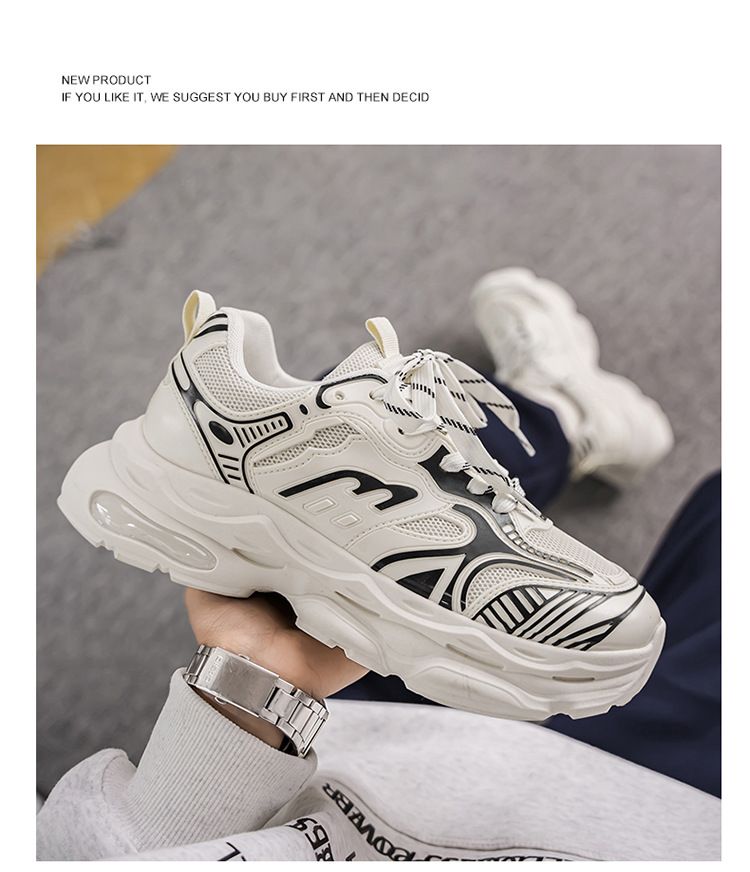 2025 Frühjahr Neue Atmungsaktive Mesh-Sneakers Für Herren Trendy Vielseitige Casual Dad-Schuhe Mit Dicken Sohlen_voghion.com