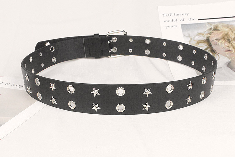 Ceinture fine en métal polyvalent pour femmes, nouveau Style Punk, ceinture en jean, Rivet décoratif, petite ceinture de pantalon_voghion.com