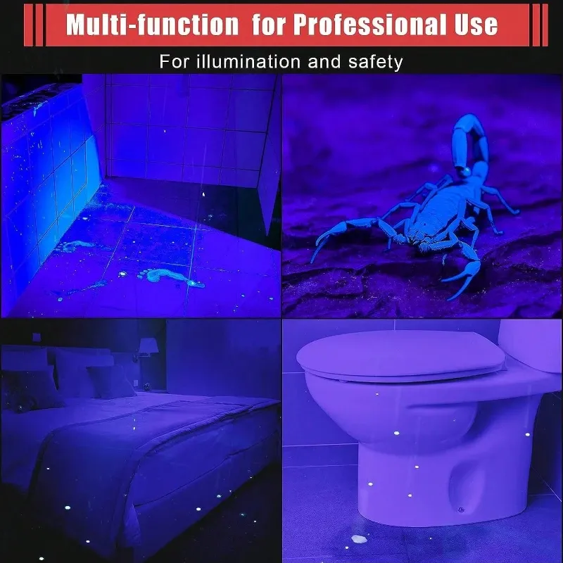 UVFlashlight395nmUltravioletTorchWithPenClipPortableAAABatteriesUsedVioletLightPetUrineScorpionDetectorUVLamp_voghion.com