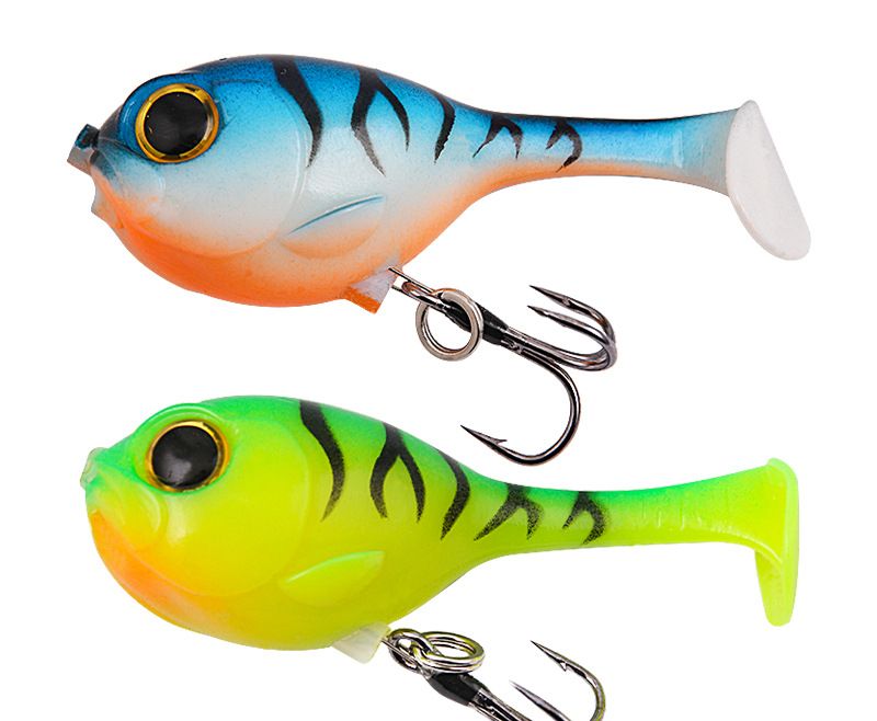 Lure Bait Soft Bait Sinking Jumping Fish Simulation Puffer Fish Bait T Tail 6.2cm/9.5g Water Fishing Gear_voghion.com