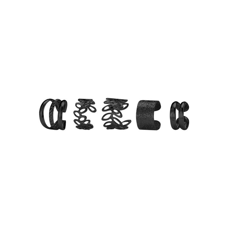 B309 Neue nicht durchbohrte Clips 5-teiliges Set Kreative einfache Legierung Ohrringe Schmuck Ohr Manschetten_voghion.com
