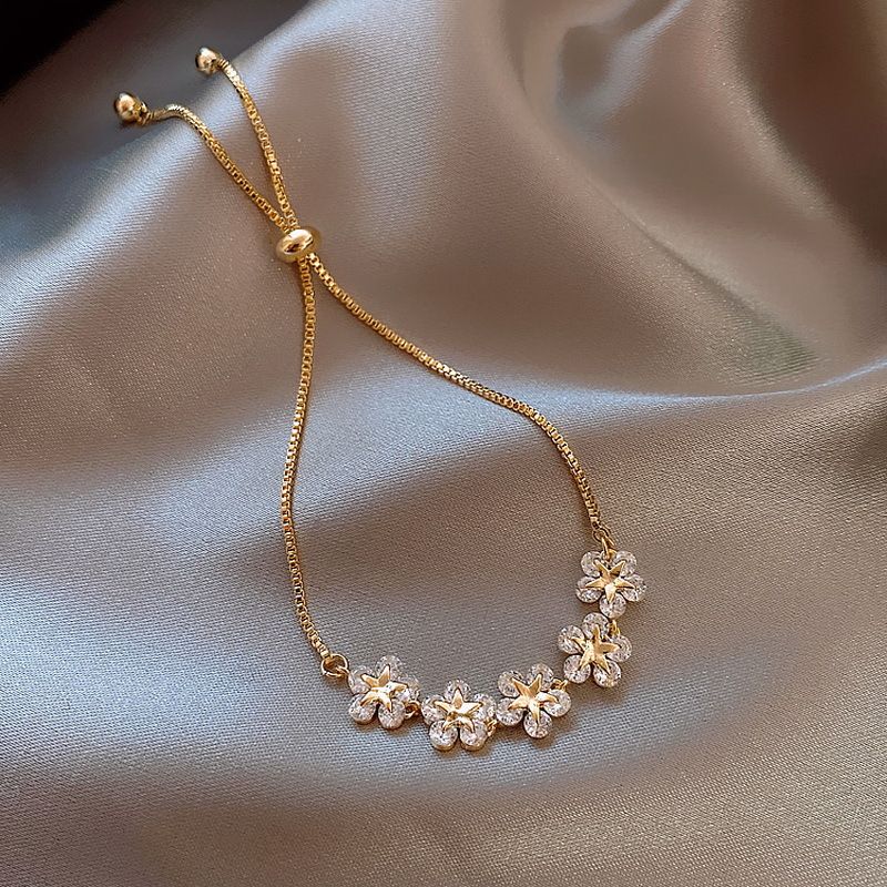 Pulsera unisex de diamantes de imitación de piedra, moderna y versátil, para novias, del mismo estilo, con forma de luna, estrella y circonita, pulsera ajustable extraíble para mujer_voghion.com