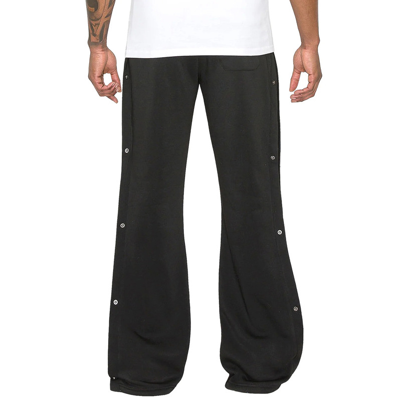 Spring/Summer High Street Double line Hip Hop Buckle Spor Casual for Men's Loose West Coast Cashew Flower Wide Leg_voghion.com