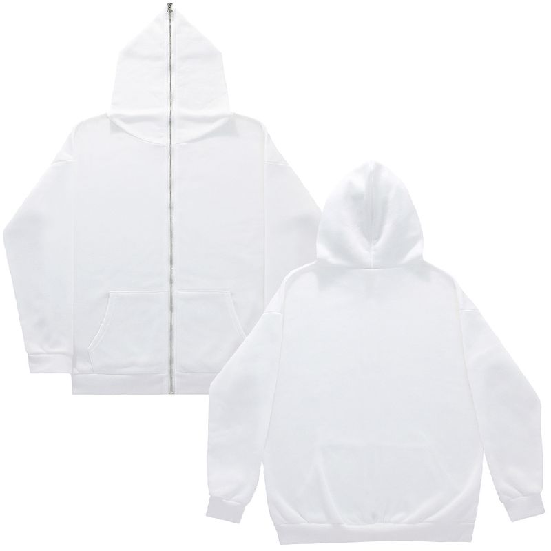 Felpa con cappuccio gotica Y2k con cerniera integrale_voghion.com