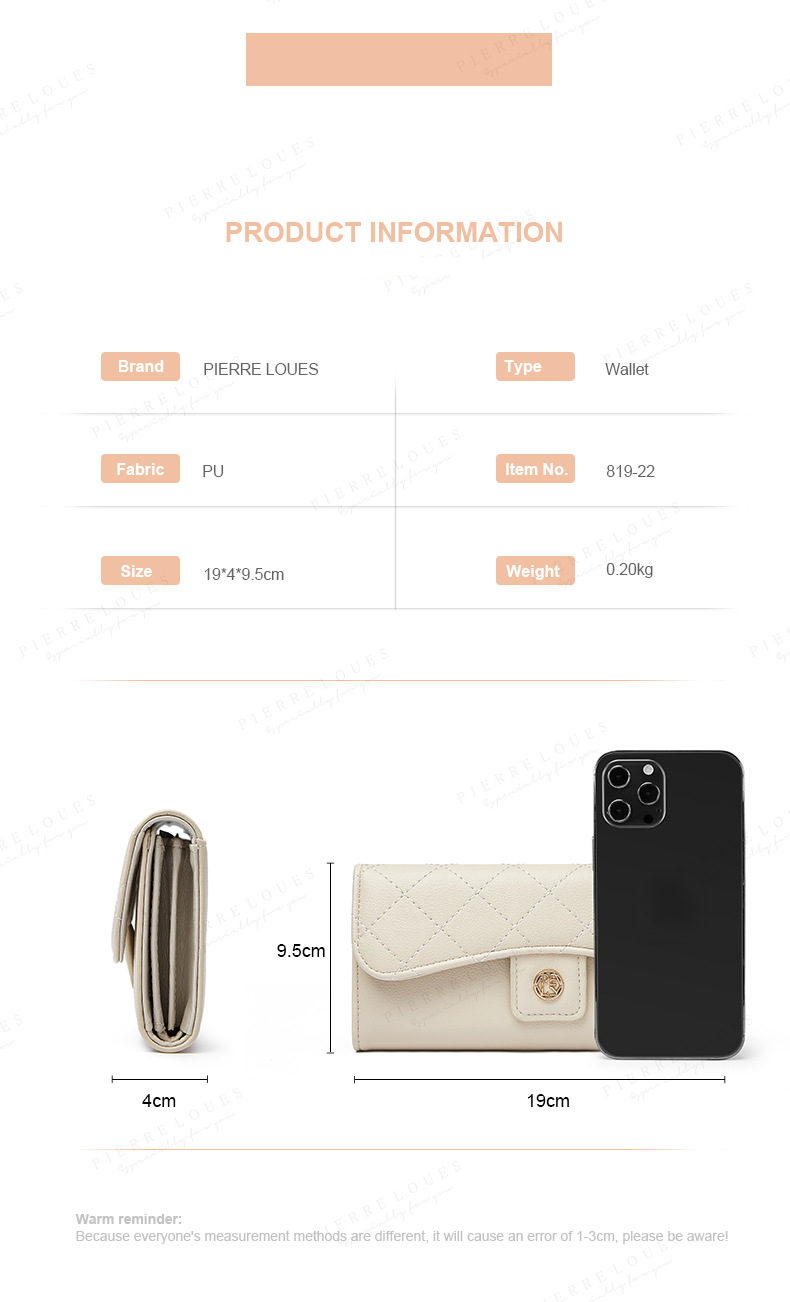2024 New Wallet Long Women's Fashion Small Fragrant Wind Lingge Wallet Multi Functional Women's Handbag_voghion.com