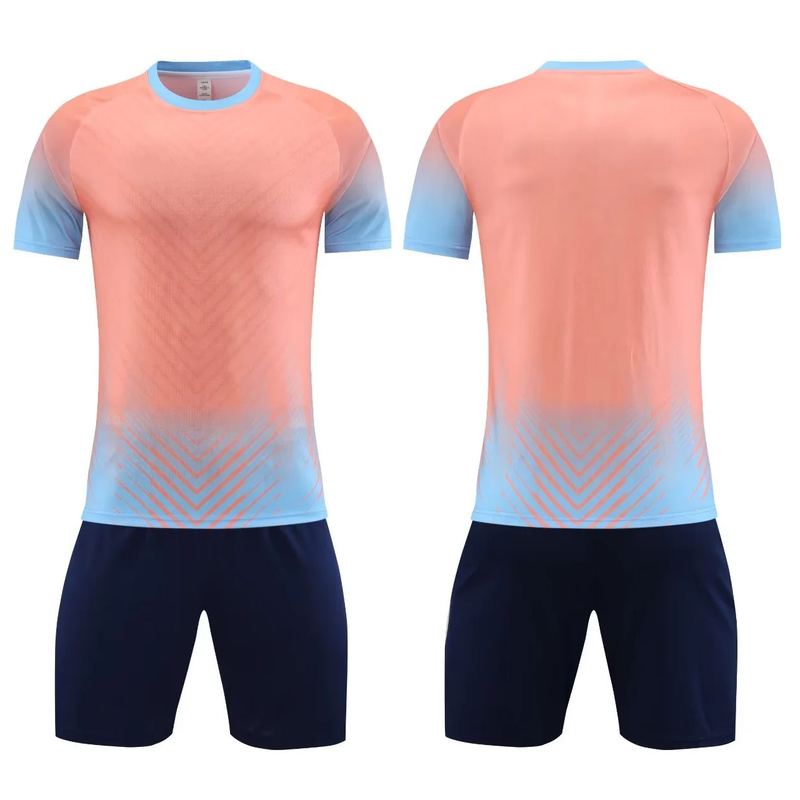 Children's Gradient Soccer Jersey Men's Soccer Jersey Summer Training Short Sleeve Personalized Printed Soccer Jersey_voghion.com