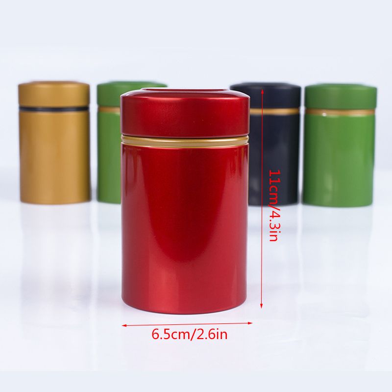 Kaasaskantav metallist teepurk 50g plekk-tee säilitusnõud lahtiste kuivade teelehtede jaoks_voghion.com