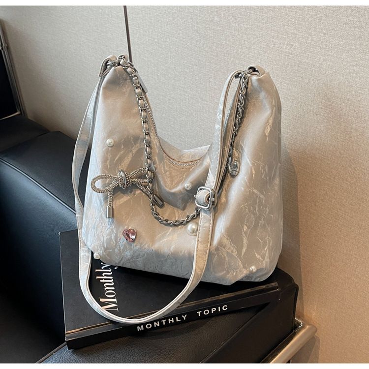 Women's Bags Students' Large Capacity Bags For Class, Women's New Style Korean Tote Bags, Versatile Shoulder Messenger Bags, Commuter Bags_voghion.com