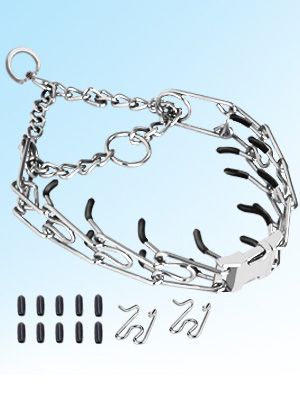 Collier de dressage réglable à griffes pour chiens, avec boucle à dégagement rapide, pour petits, moyens et grands chiens (avec deux maillons supplémentaires)_voghion.com