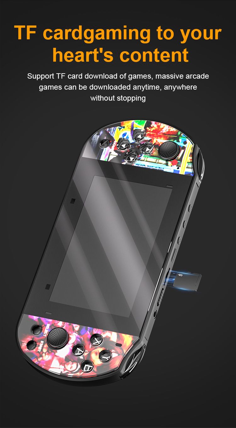 Video Game Consoles New 4.3 Inch Smooth PS1 Handheld Game Console_voghion.com