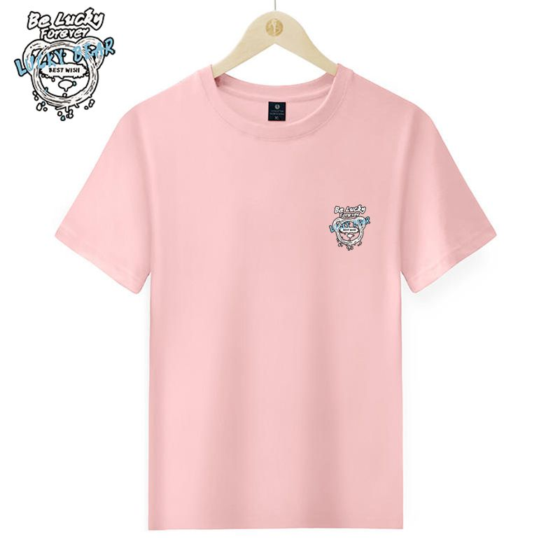 New Multi Color Versatile Breathable Comfortable Beach Simple Men's Cotton Couple T-shirt_voghion.com