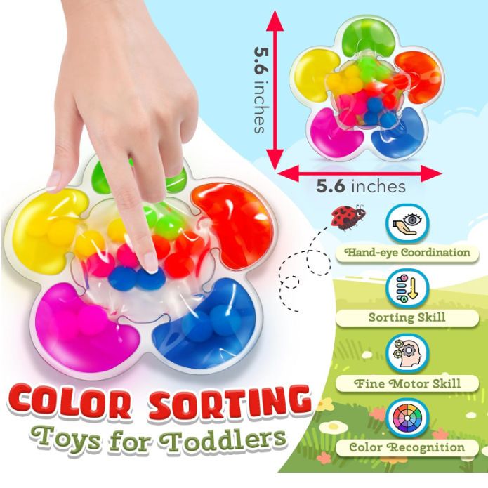 Children's Educational Toys Color Sorting Toys Color Classification Sensory Matching Toys A20_voghion.com