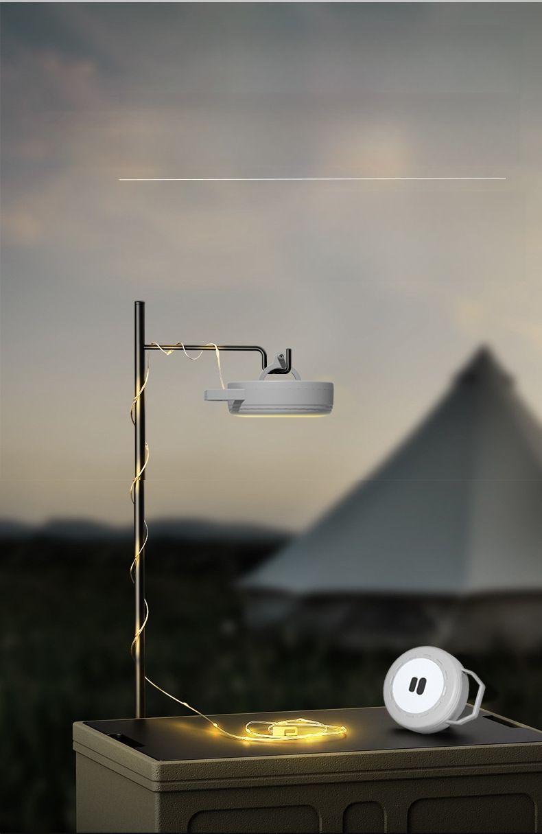 Cross-Border New Style Atmosphere LED USB Rechargeable Outdoor Tent Warm String With Tape Measure Storage Camping Light_voghion.com