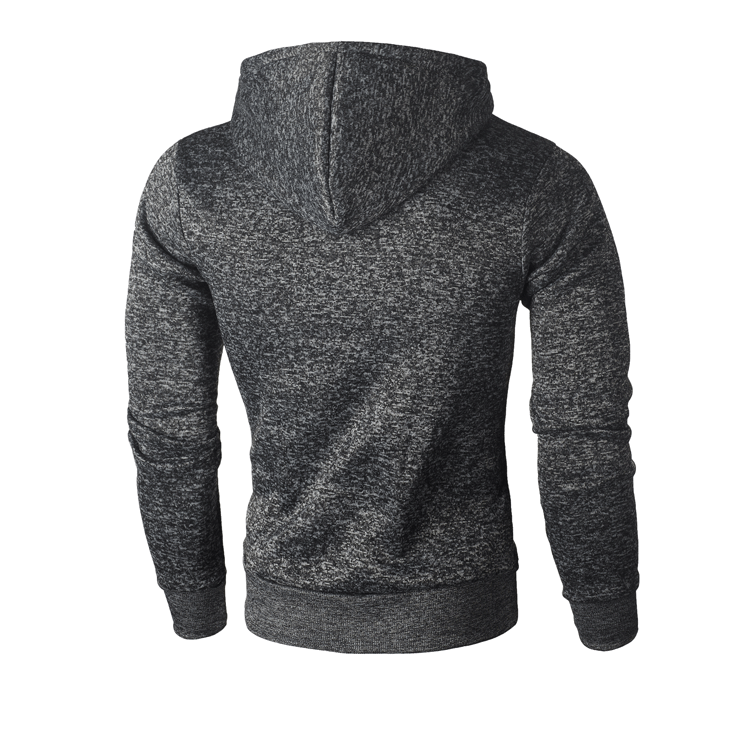 Men's Clothing fleece hooded sweater youth trend pullover men's slim fit sweater_voghion.com