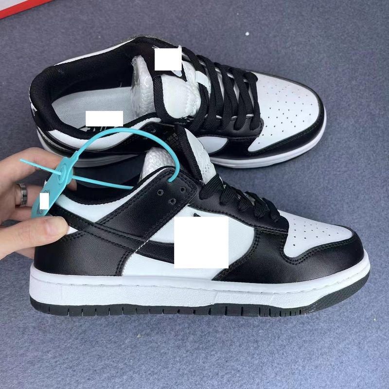 Scarpe sportive casual basse da uomo e da donna con panda bianco e nero, per studenti e coppie_voghion.com