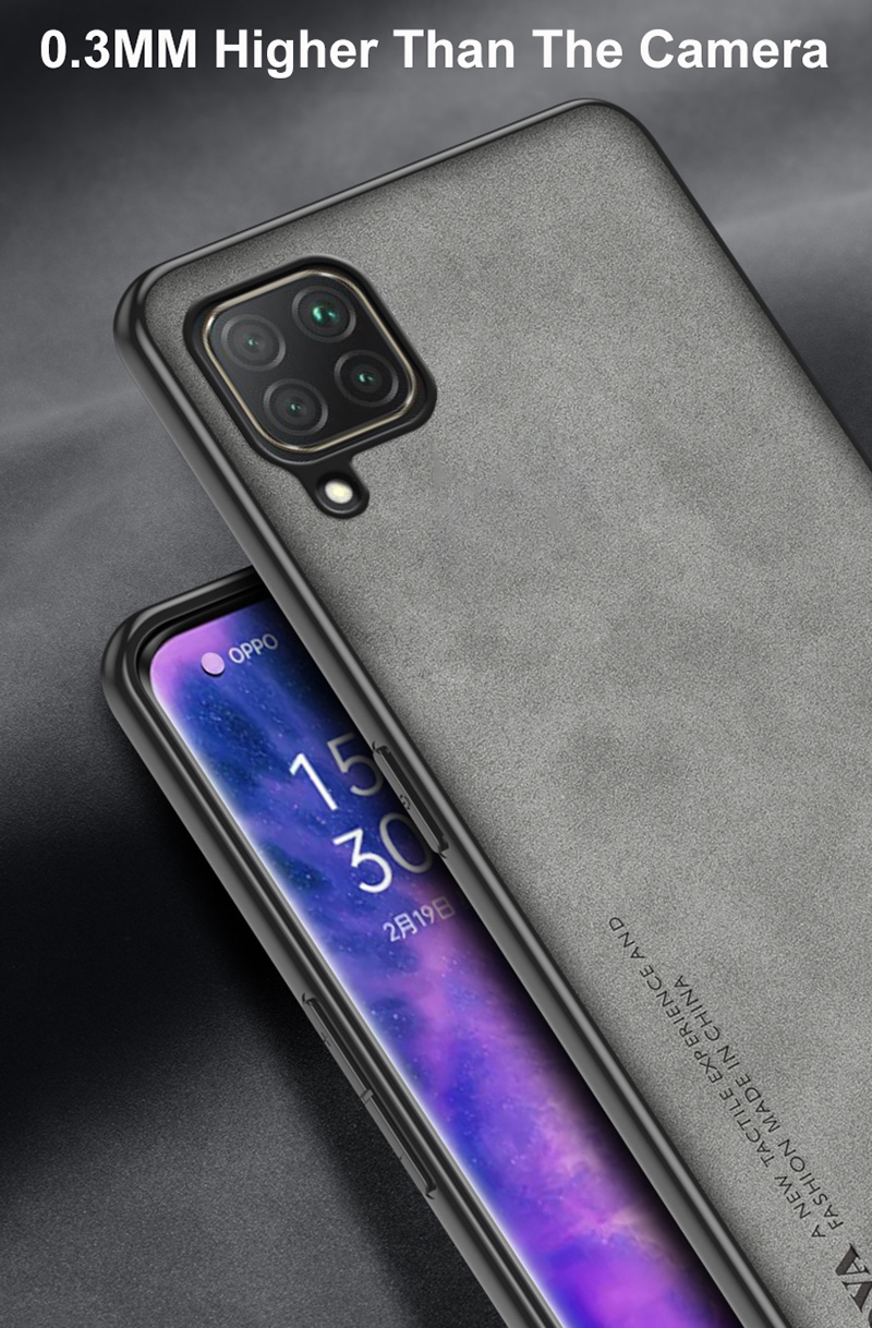 For Huawei P40 Lite Luxury PU Leather Case For Huawei Nova 7i Back Cover Business Silicone Shockproof Protection Phone C_voghion.com