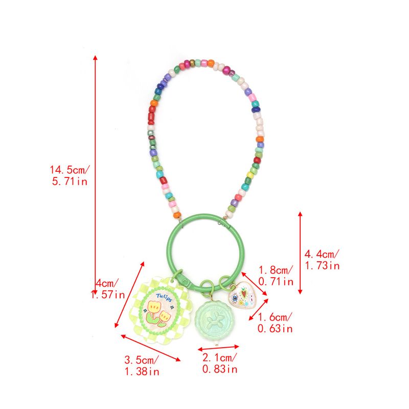 Neuer farbiger Schlüsselanhänger zum Selbermachen von Dopamin mit Teufelsauge-Schlüsselanhänger, Handykette, Autoanhänger._voghion.com