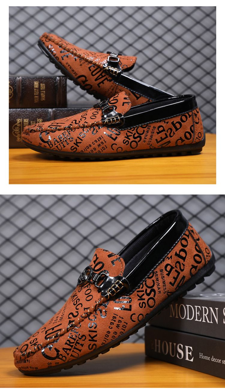 Herren Lederschuhe Lässiger bequemer Slipper Weiche Pennyloafer für Männer Leichte Bootsschuhe zum Fahren_voghion.com