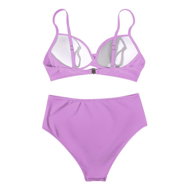 bikini Multicolor Leopard Print High Waist Tight Sexy Bikini_voghion.com