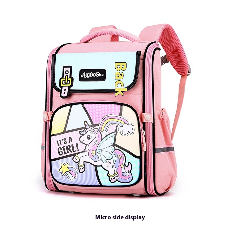Nuova borsa da scuola per la scuola materna. Zaino per bambini ad espansione semplice e leggero a contrasto carino_voghion.com