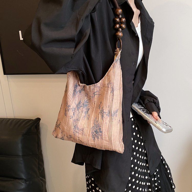 Nieuwe Chinese stijl niche veelzijdige oksel tote dames kleine vierkante artistieke stoffen schoudertas_voghion.com