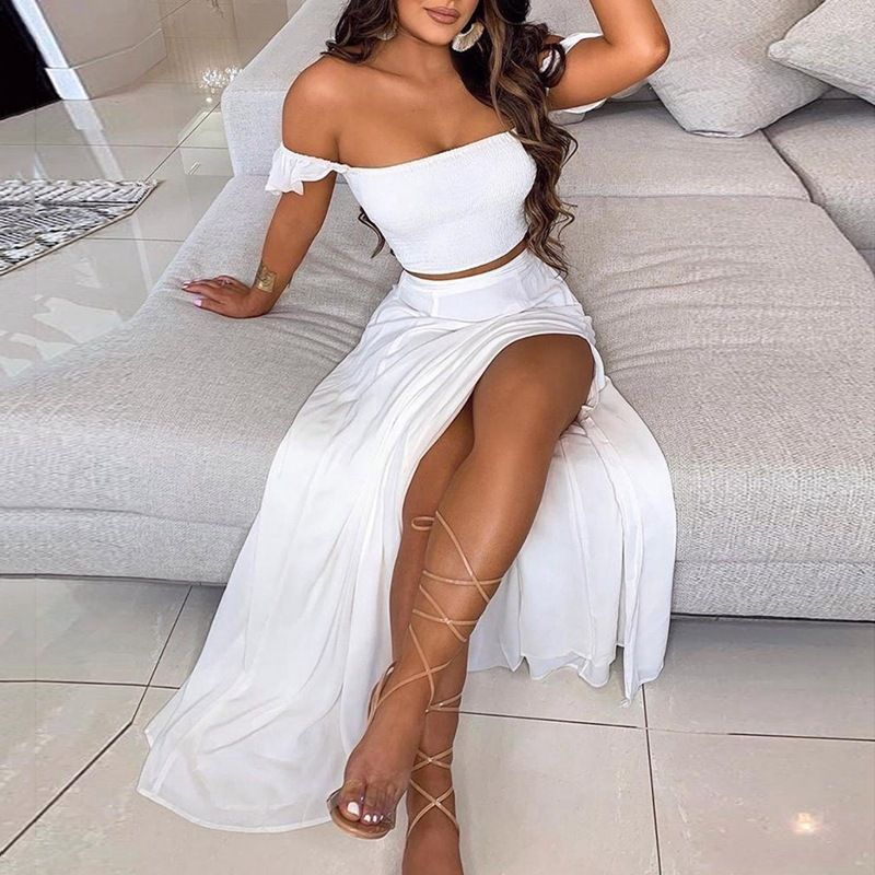 Rochie de vară pentru femei, 2024, cu croială slim fit, cu imprimeu boem francez, lungime medie, cu sutien_voghion.com