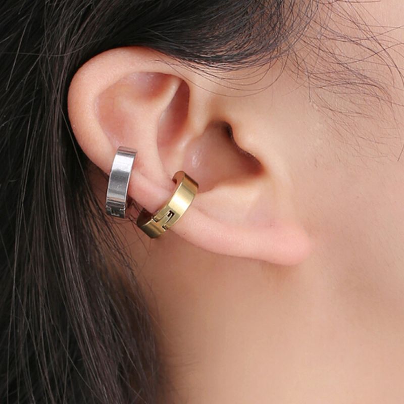 Fashion Titanium Steel Non Fading Clips Without Holes, Men's Ear Bone Clips, Women's And Earrings_voghion.com