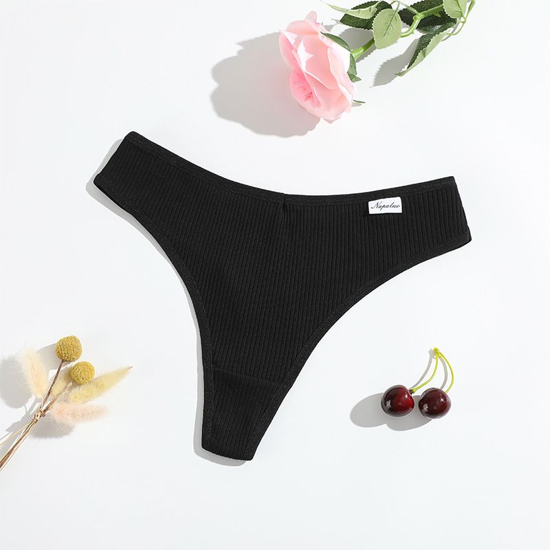 New T-shaped Underwear Hip Lifting Abdominal Tightening, Threaded Thong Pants For Girls With Low Waist And Breathable_voghion.com