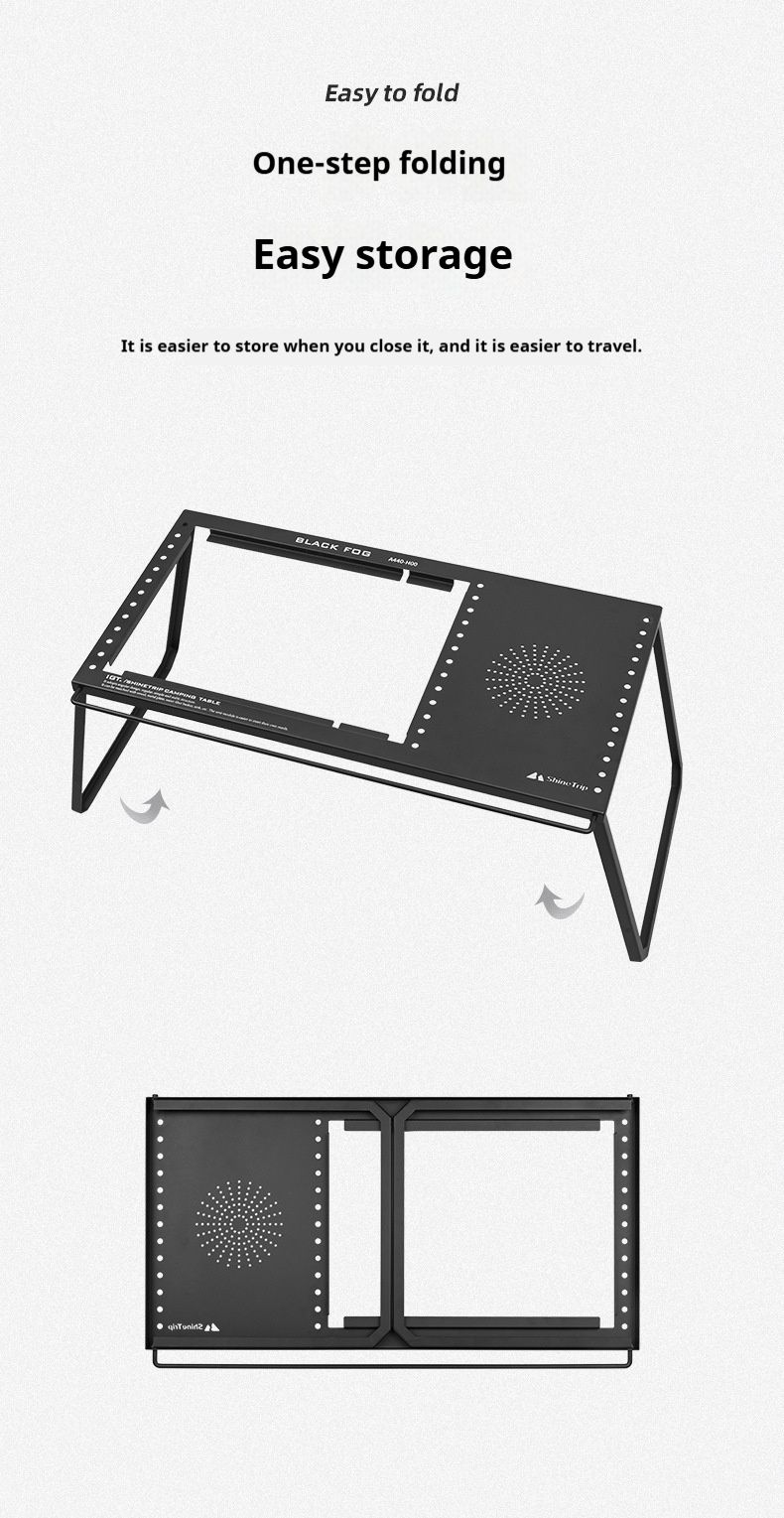 Shanqu Outdoor IGT Free Unidade de armazenamento dobrável portátil destacável para acampamento Mesa de combinação de tabuleiro_voghion.com