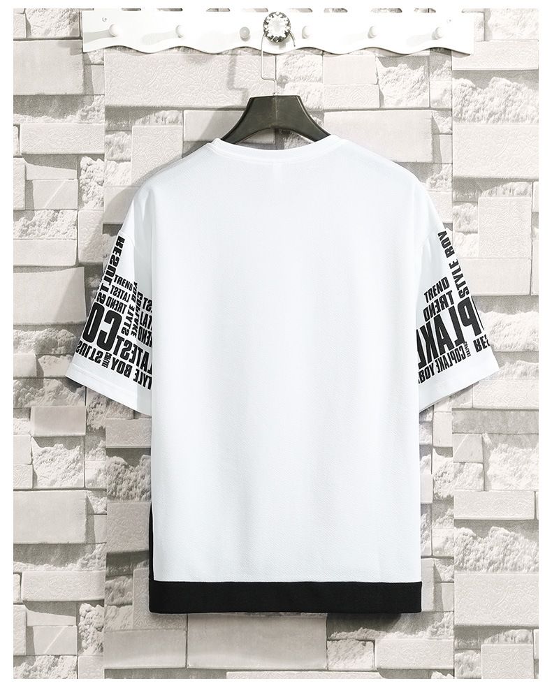 Men's Clothing Sports Suit Men's Summer Short-sleeved T-shirt Shorts Suit 2024 Korean Version Trendy Casual Student Two-piece Suit_voghion.com