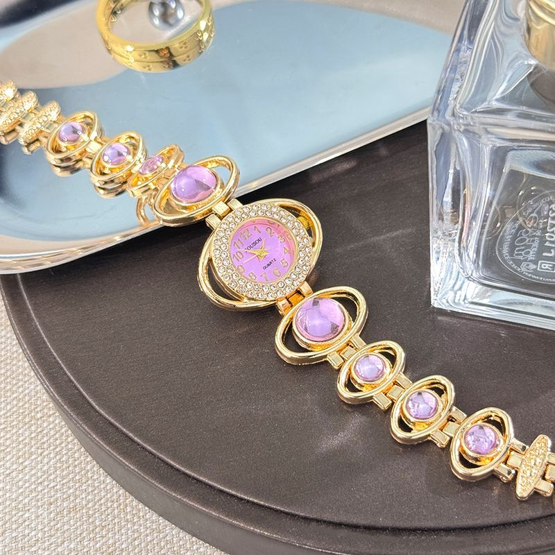 Orologio da donna alla moda, digitale, di lusso, con pietra, semplice, con decorazione a forma di nebulosa, per lavoro quotidiano, compleanno, anniversario, regalo di San Valentino_voghion.com