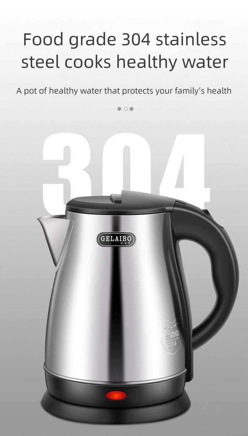 Premium 304 Stainless Steel Electric Kettle - Large Capacity With Automatic Power-Off, BPA-Free For Household_voghion.com