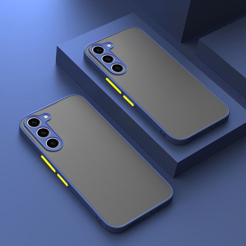 Lyxigt matt silikonskal för Samsung Galaxy A14 A24 A34 A54 A15 A25 A35 A55 A16 A26 A36 A56 Armor baksida fodral fodral_voghion.com